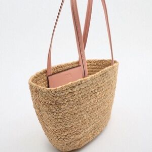 Zara | Tan Woven Bag